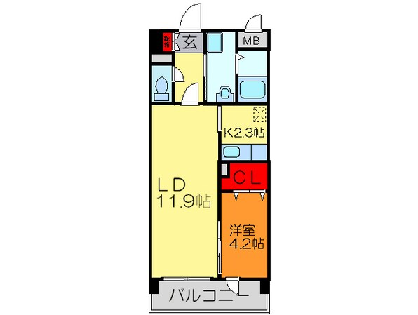 メゾンラフィネの物件間取画像